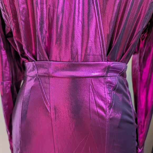 Entro Metallic Pink Mini Dress - Picture 4 of 10